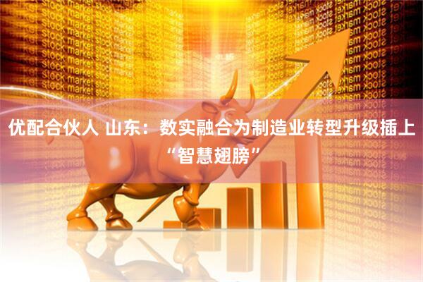 优配合伙人 山东：数实融合为制造业转型升级插上“智慧翅膀”