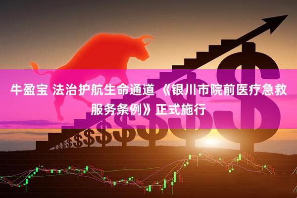 牛盈宝 法治护航生命通道 《银川市院前医疗急救服务条例》正式施行